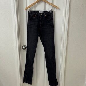 Zara Black Skinny high rise Denim Jeans size 4